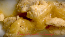 Emincé de poulet à l'orange