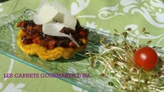 Tatin d'échalotes et carottes acidulées