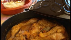 Tajine de poulet aux oignons confits