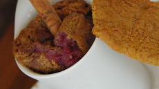 Moelleux aux framboises et cœur de spéculos