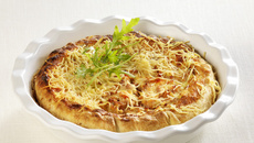 Quiche au thon et échalotes relevée au paprika