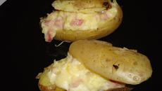 Pommes de terre au four aux lardons