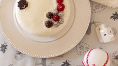 Entremet ou gâteau de fête coco framboise