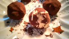 Truffe de Noël à l'amaretto et chocolat au lait