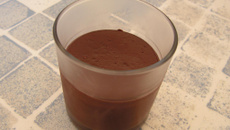 Crème-dessert au chocolat maison