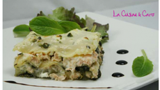 Lasagnes saumon - épinards