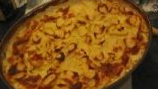 Gratin de pommes de terre aux lardons et au jambon