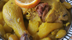 Tajine de poulet aux citrons confits