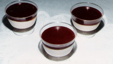 Coupelle de lait au chocolat