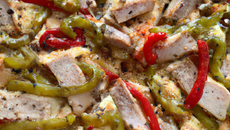 Pizza poivrons et thon