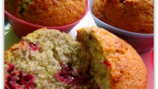 Muffins au fruits rouges