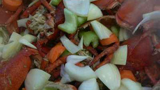 Crémeux  de homard, écume de morilles