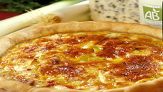 Tarte au roquefort bio et poireaux
