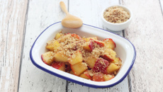 Crumble de pommes à la poêle
