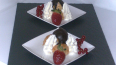 Profiteroles crème chocolat