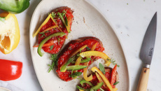 Poivrons rouges de France confits