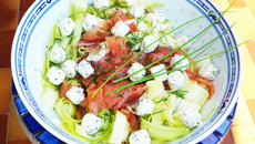 Tagliatelles de courgettes au saumon faciles