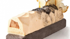 Bûche de Noël à l'Affligem par Alexandre Gauthier Caramel, Poire et Bière Affigem de Noël