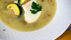Velouté de courgettes au Beaufort