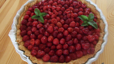 Tarte aux framboises classique