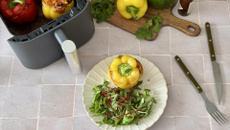 Poivrons farcis sans viande au Air Fryer