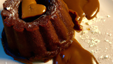 Moelleux au chocolat cœur fondant caramel