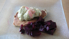 Crêpes de maïs à la mousselin d'asperges