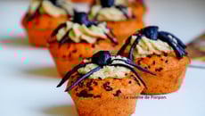 Cupcake aux tomates et chantilly de noix de cajou