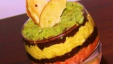 Verrines au 3 de poivrons