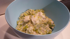 Poulet au poireau