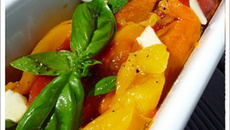 Terrine de poivrons marinés à l'ail et au basilic