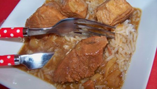 Sauté de porc à la bière et au pain d'épices