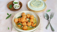 Gnocchis de patate douce au beurre de sauge farcis à la Fourme d’Ambert