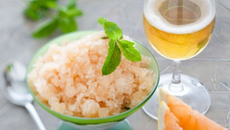 Granité de pamplemousses au cidre