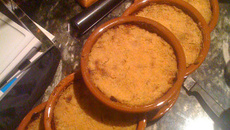 Crumble aux pommes au sucre roux