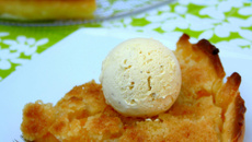 Tarte crumble aux pêches