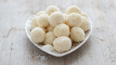 Truffes au chocolat blanc et noix de coco