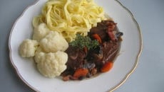 Bœuf à la bière, aux épices douces et pleurotes