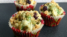 Muffins à la pistache et aux cranberries