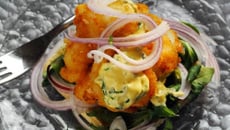 Fish burger à la mayonnaise et à l'estragon