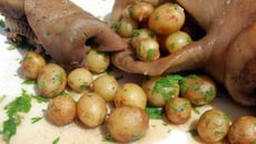 Tête de cochon (museau, oreilles, joues) à la bière trappiste de Rochefort