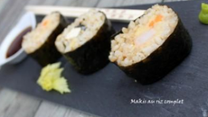 Duo de makis aux crevettes yakitori et au tofu mariné