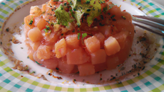 Tartare frais aux deux saumons