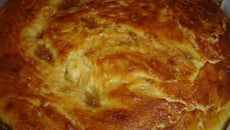 Tourte briochée au petit salé et pommes de terre