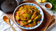 Poêlée de poivrons et courgettes à la marocaine