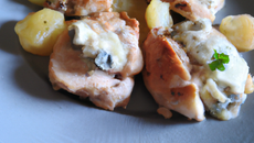 Poulet aux poires et gorgonzola