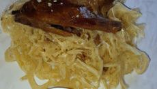 Nouilles au canard confit