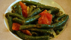 Haricots mangetout aux anchois