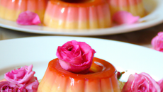 Flan aux biscuits roses de Reims