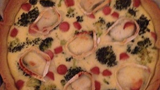 Quiche brocolis chèvre et knachis